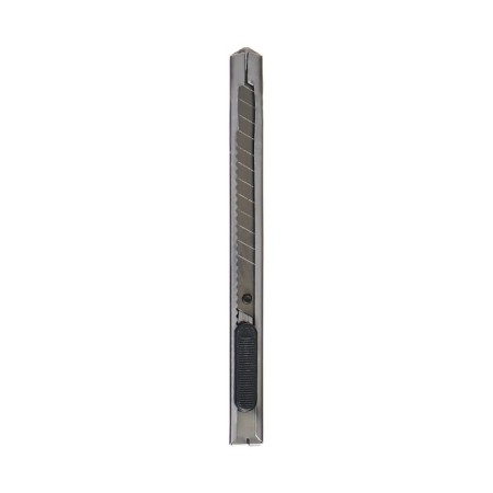 Chancellery knife, a blade 9 mm, with a metal guide, a lock, a blister-1
