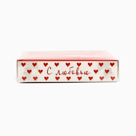Box for 12 sweets with cells “With Love”, 14.5 x 18.5 x 3 cm-1