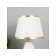 Table lamp "Tenderness" 1x40W E14 white/gold 20x20x34cm