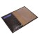 Cover for passport, card for maps, brown color