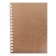Note book A6, 80 sheets on the crest of Metallic, a boumvinyl cover, gold