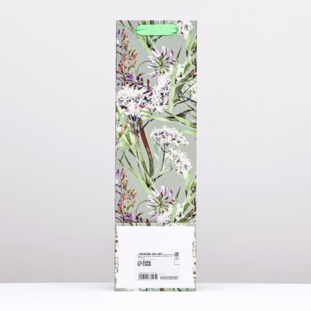 Package for the bottle "delight", green 12 x 40 x 10 cm-1