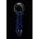 Sexus Glass anal plug, glass, blue color, 16 cm, d = 3.5 cm
