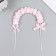 Decor for the creativity "Arka from Pompons" white-pink 20x14 cm