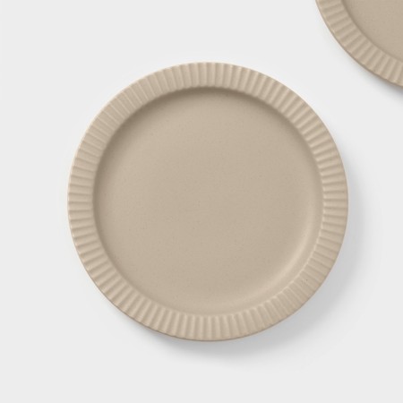 Magistro jarwah lausanne plates, d = 21.3 cm, dining, set 2 pcs, porcelain, beige-3