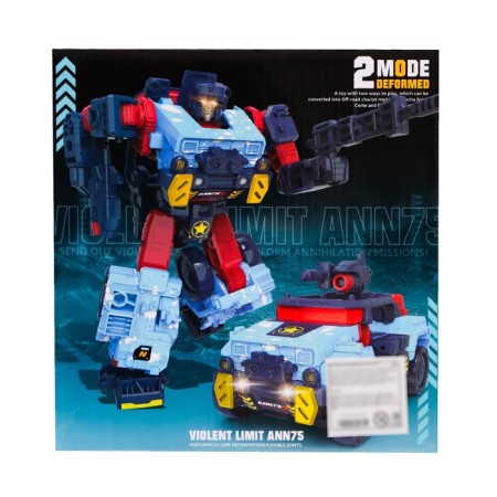 Military SUV robot, transforms, blue color-8