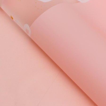 Matte film "Swan on Pink", 0.58 x 0.58 m-1