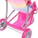 Stroller for dolls summer, with a roof, the handle is adjustable, metal
