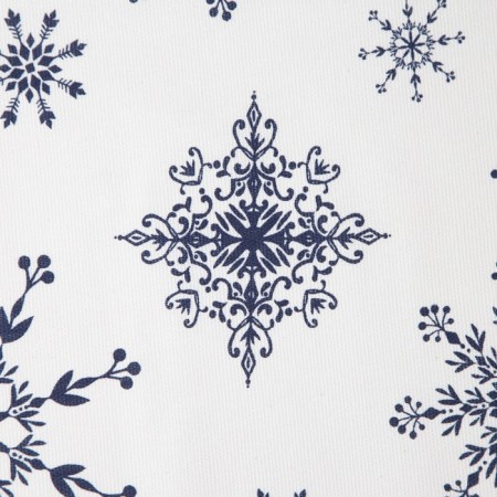 Apron "Dolyana" Blue Snowflakes 60x65 cm, 100% cotton, 164 g/m2-1