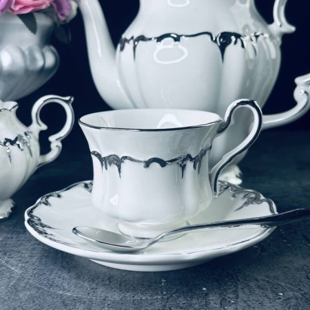 Tea set of Lenardi Argento, 12 items