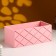 Wooden Kashpo "Hellas Big, Pack", 25 × 12.5 × 10 cm Pink coral