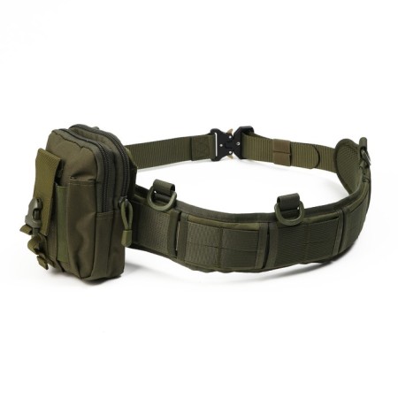 Tactical belt with suspensions, 125 cm, width 8.2 cm, khaki