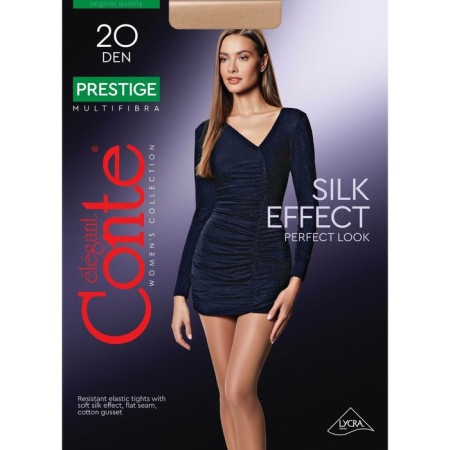 Female tights Conte Elegant Prestige, 20 Den, size 2, color Natural-4
