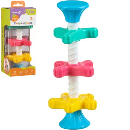 Developing toy Pyramid "Twist me" with gears, rattle, crumb I