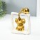 Souvenir Ceramics "Eliors - Support. Square" White with gold 6x13.5x17.5 cm