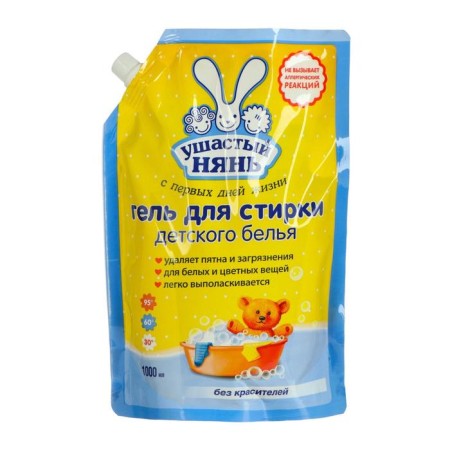 Gel for washing children's linen eared nanny, doy-pak, 1 l