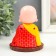 Plastic pendulum from the solar battery "Little Buddha with Cars" 11x8.5x8.5 cm