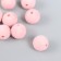 Beads for creativity velvet spraying "pink pastil" set 10 pcs d = 1.4 cm