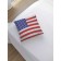 Decorative pillowcase "embroidered American flag", on a zipper, size 45x45 cm