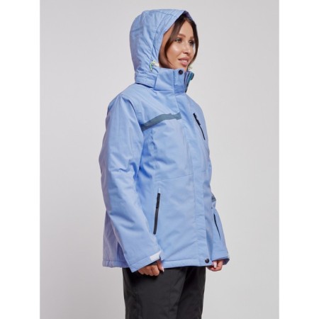 Ski jacket female winter, size 60, purple color-4