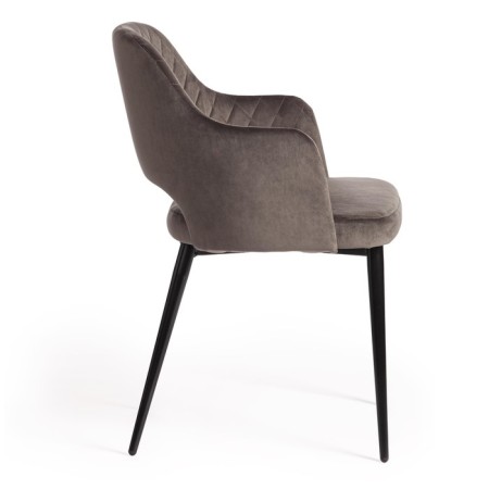 Valkyria Mod chair. 711 fabric/metal, 55x55x80cm, dark gray 14/black-1