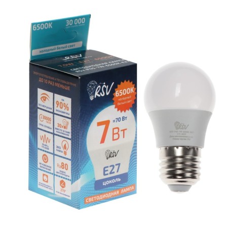 RSV-P45-7W-6500K-E27 LED lamp