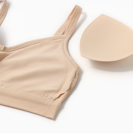 Feminine bustier, beige color, size 42 (XS)-1