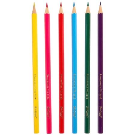 Color pencils, 6 colors, hexagonal, Masha and the bear-1
