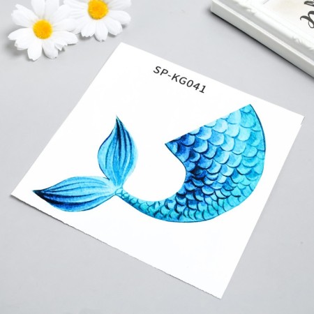 Sticker on the switch color "Tail of the Mermaid" 15x15 cm-2