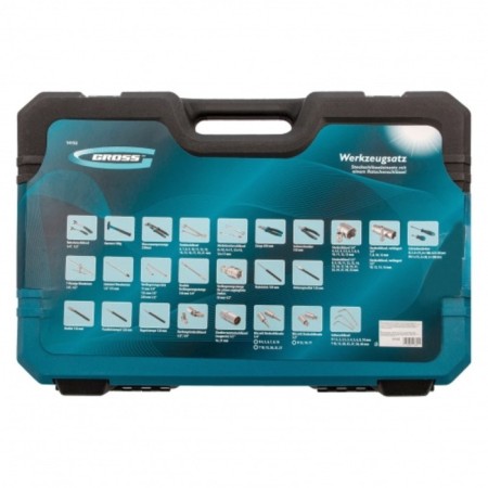 Tool set of GROSS 14152, 115 before, CRV, 1/4 ", 1/2"-3