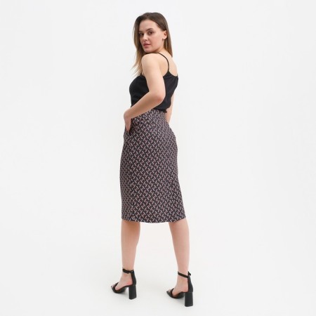 Skirt Women's Pencil, brown color, size 44-2