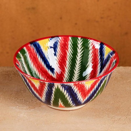 Rishtan Ceramics "Atlas" is 15.5 cm, medium, multi -colored