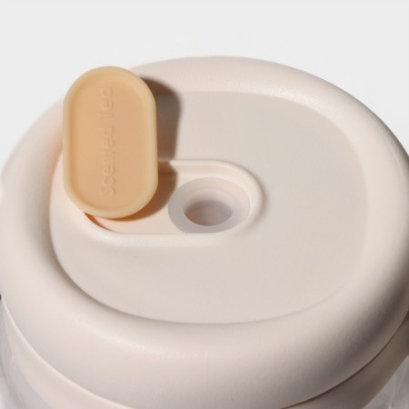 Glass glass with a lid and tube "Bjorn", 450 ml-8