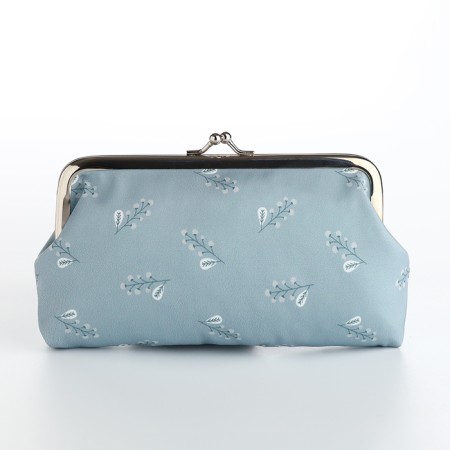 Cosmetic bag -Fermoar flowers, 18*1.5*10.5, farmar department, gray-1