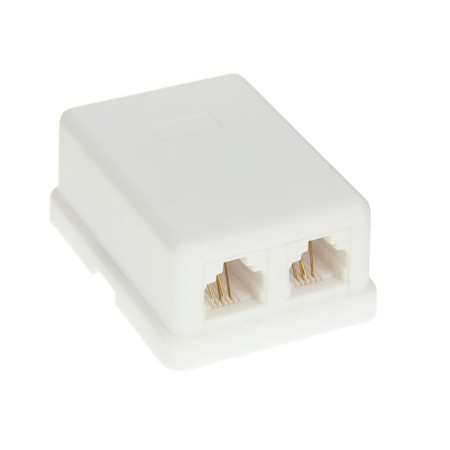 Rexant telephone outlet, 2 6P-4C REXANT, 03-0002