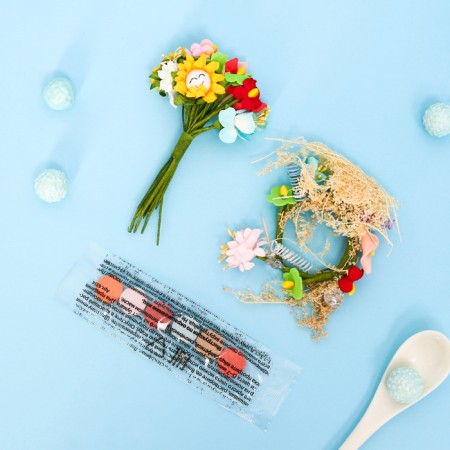 Mixtures for staining foods in the set of "flower fantasy"-5