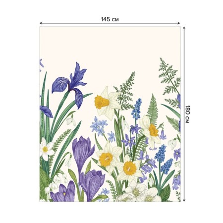 The tablecloth “Summer Paints”, rectangular, Saten, size 145x180 cm-1