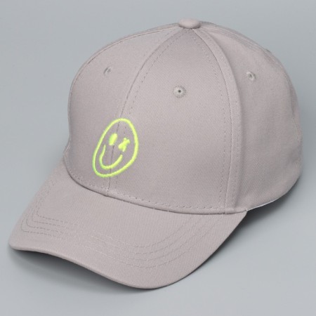Baby cap for a boy Smile, gray color, rr 52-54, 5-7 years old-2