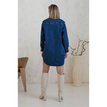 Dress shirt female Eliseeva Olesya, size 42, blue color-1