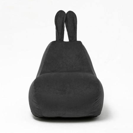 Milk-Milk chair, size 80x90 cm velor, black color-1