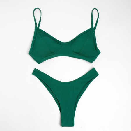 Swimsuit female separate minku color green, size 44-7