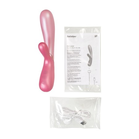 Satiffyer Hot Lover vibrator with clitoral stimulant, pink color-10