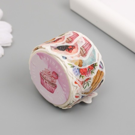 Stick Paper "Sweets - Joy" 1.2 - 2.5 cm 100 pcs in a roll 11x8 cm-1