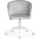 Computer chair Plastic Plastic/velor, white/gray 59x60x78 cm