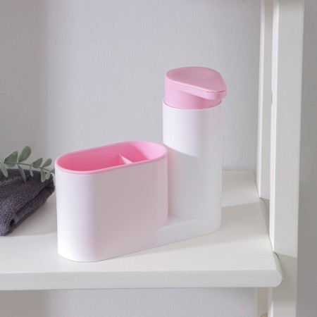 Stand for bathrooms and kitchen supplies with a dispenser, 6 × 17.5 × 19 cm, color mix-3