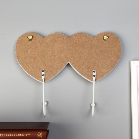 Decorative wood hooks "Unicorn in the clouds, with rainbow" 19x244x4.4 cm-2