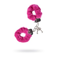 Fur handcuffs little cuts, pink color