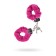 Fur handcuffs little cuts, pink color