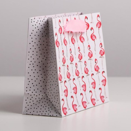 Package Gift Laminated Horizontal, Packaging, Flamingo, S 15 x 12 x 5.5 cm-1