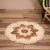 Wicker rug round 50 cm